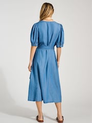 Baukjen Blue Yasmyn Dress with Tencel™ - Image 3 of 5