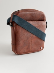 Brown Leather Cross-Body Bag - Image 3 of 7