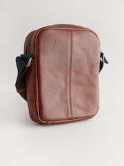Brown Leather Cross-Body Bag - Image 4 of 7