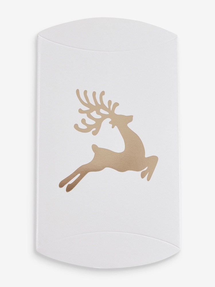 White/Gold Christmas Gift Bag Pillow Pack - Image 2 of 6