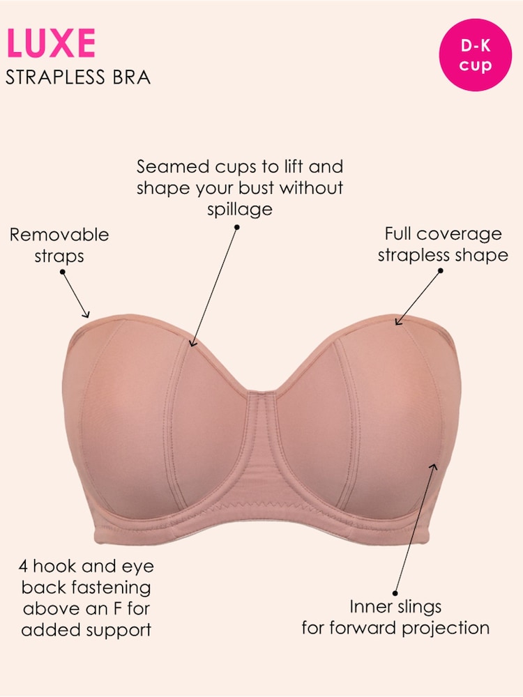 Curvy Kate Nude Luxe Strapless Bra - Image 11 of 11 Curvy Kate Nude Luxe Strapless Bra - Image 11 of 11