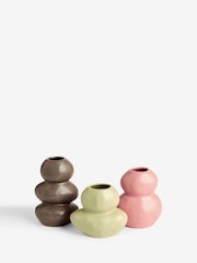 Multicolour Ceramic Pebble Vases - Image 4 of 5