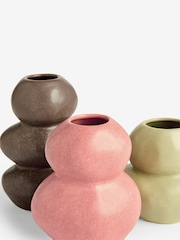 Multicolour Ceramic Pebble Vases - Image 5 of 5