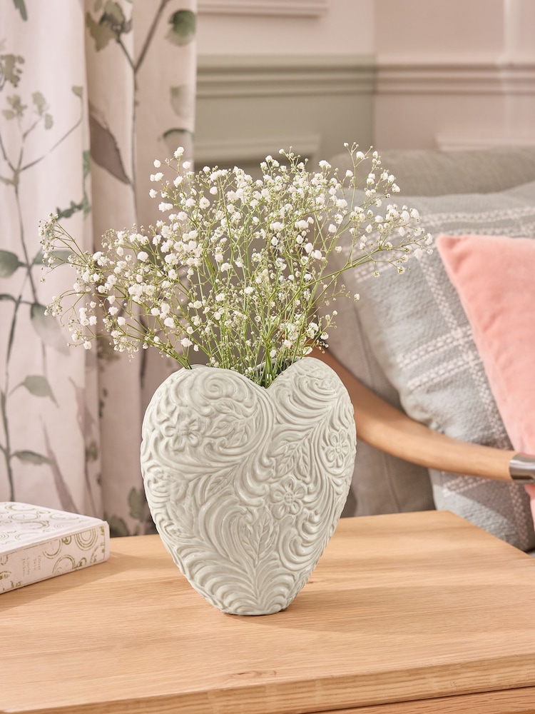 Natural Textured Heart Vase - Image 1 of 5