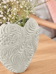 Natural Textured Heart Vase - Image 2 of 5