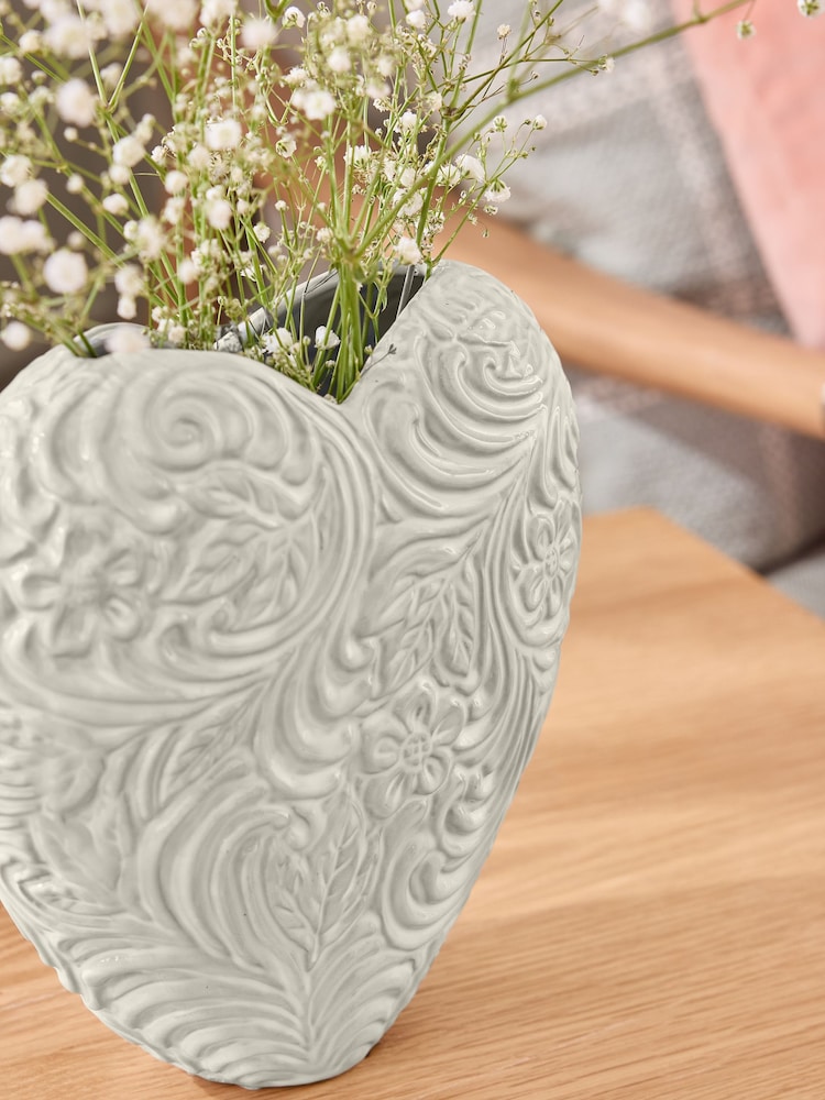 Natural Textured Heart Vase - Image 2 of 5