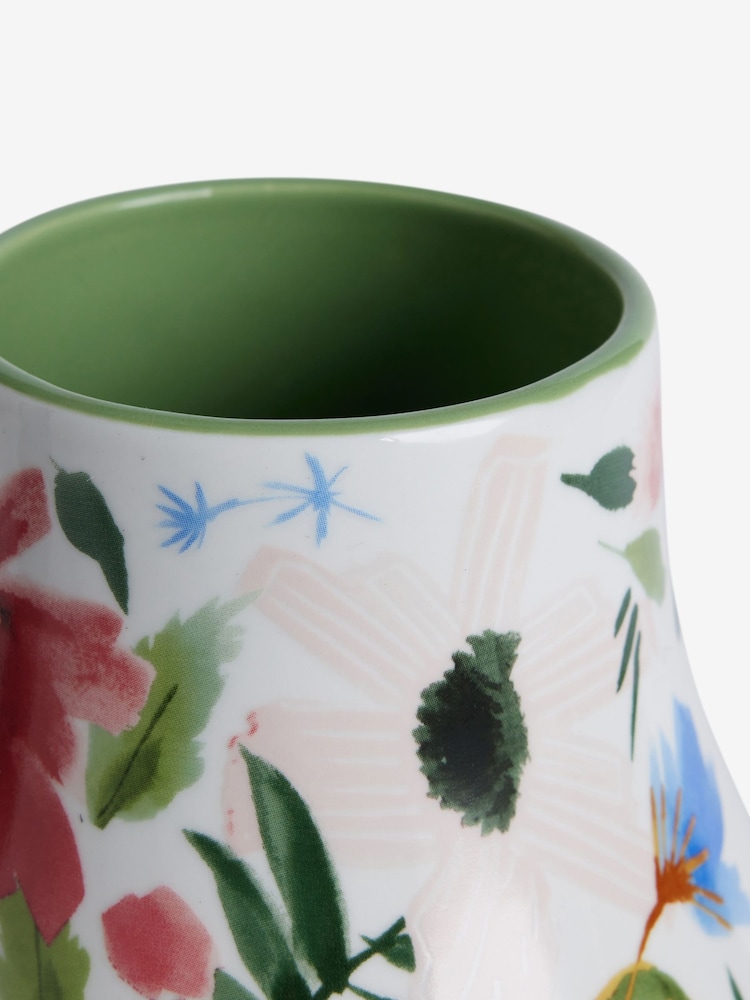 Vaso cerâmico com estampa floral - Imagem 5 de 5