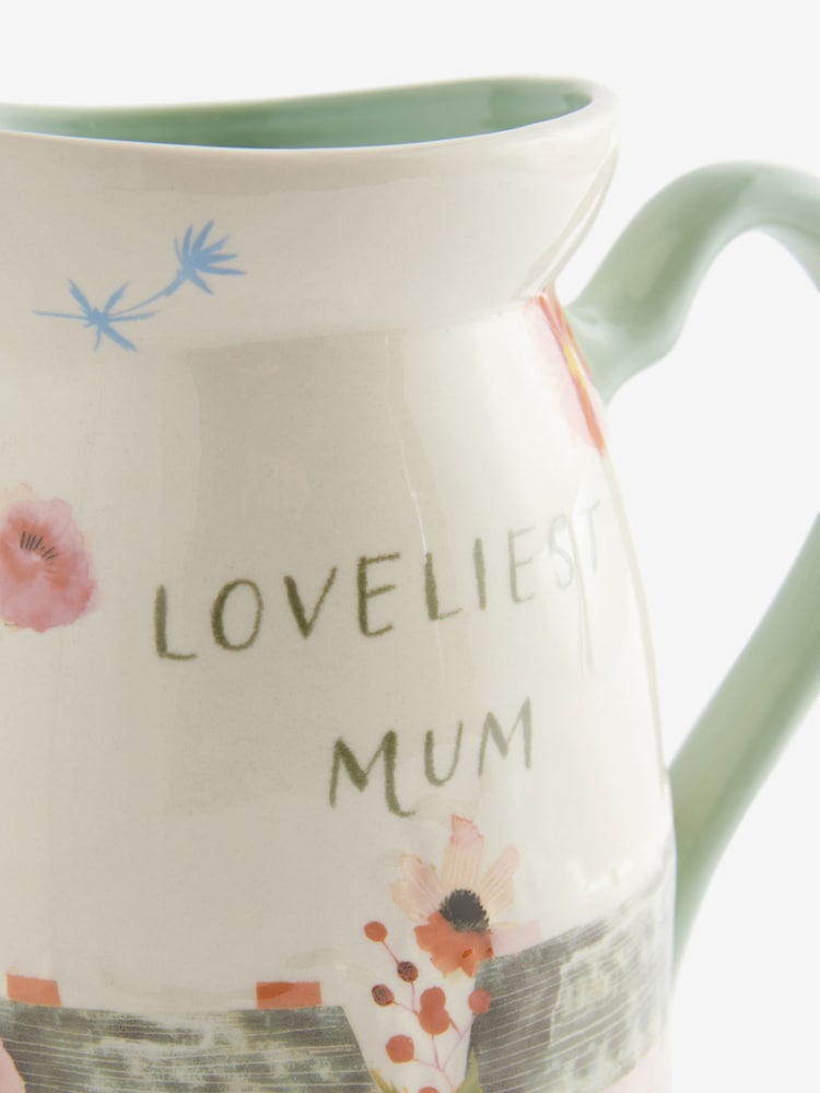 Keramik Loveliest Mum House Scene Kanna Vas - Bild 4 av 4
