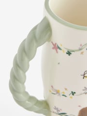 White Hamish the Highland Cow Loveliest Mum Ceramic Jug Vase - Image 3 of 4