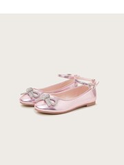 Monsoon Purple Bow Embellished Ballet Flats - Image 3 of 3