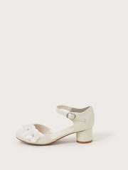 Monsoon Natural Iridescent Flower Heels - Image 1 of 3
