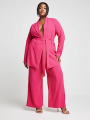 Yours Curve Pink Limited Collection Blazer - Image 5 of 6
