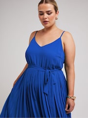 Azul - Yours Curve Pleated Jumpsuit - Imagen 4 de 5