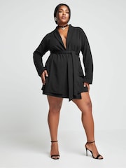 Yours Curve Black Limited Collection Blazer - Image 4 of 5