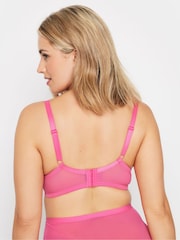 Yours Curve Pink & Black Non-Padded Bra 2 Pack - Image 4 of 8