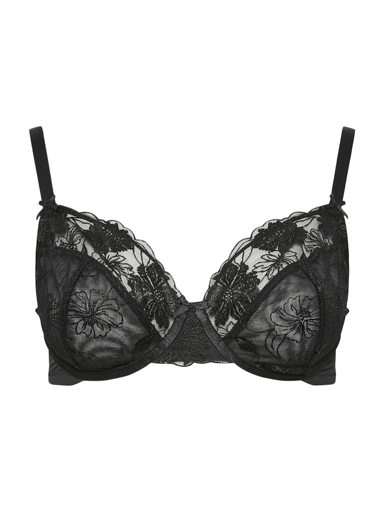Yours Curve Pink & Black Non-Padded Bra 2 Pack - Image 8 of 8