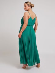 Verde - Yours Curve Pleated Jumpsuit - Imagen 3 de 5