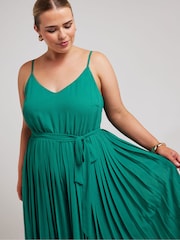 Verde - Yours Curve Pleated Jumpsuit - Imagen 4 de 5