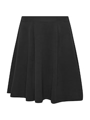 Yours Curve Black 6 Panel Flippy Short Skirt - Image 5 of 5