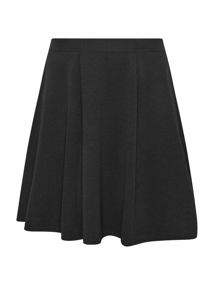 Yours Curve Black 6 Panel Flippy Short Skirt - Image 5 of 5