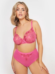 Yours Curve Pink & Black Briefs 2 Pack - Image 2 of 8