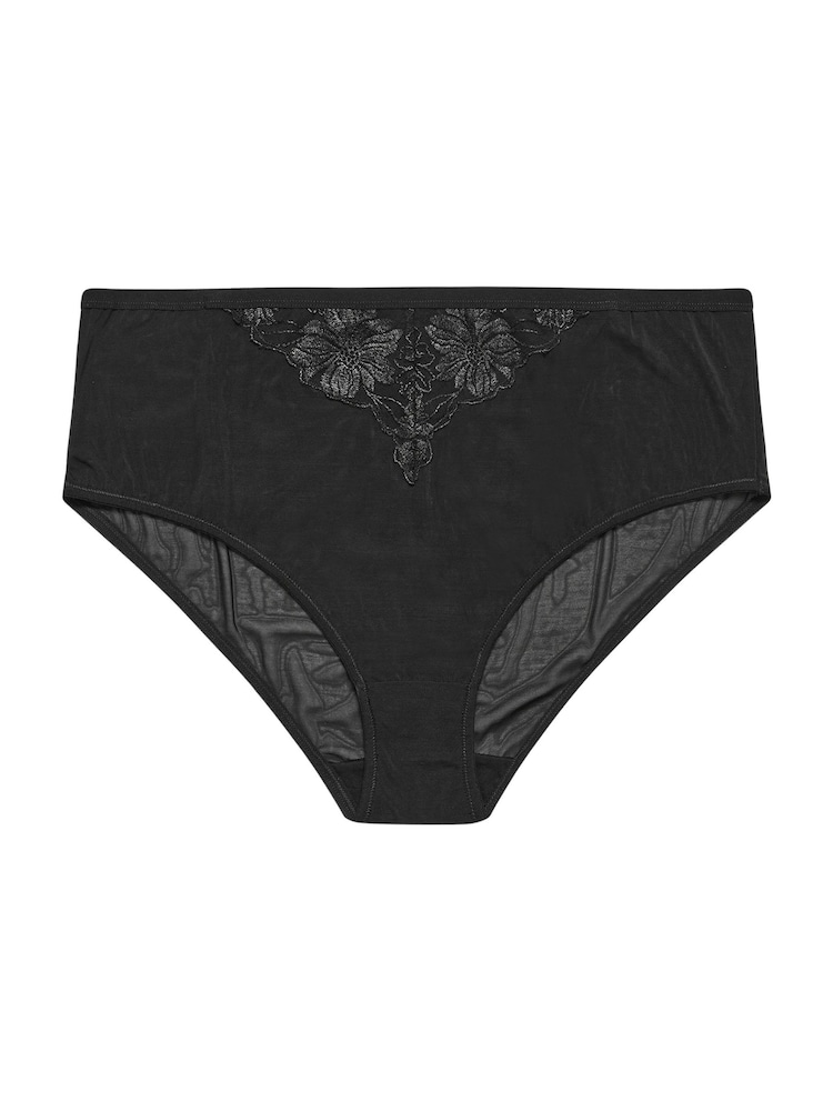 Yours Curve Pink & Black Briefs 2 Pack - Image 8 of 8