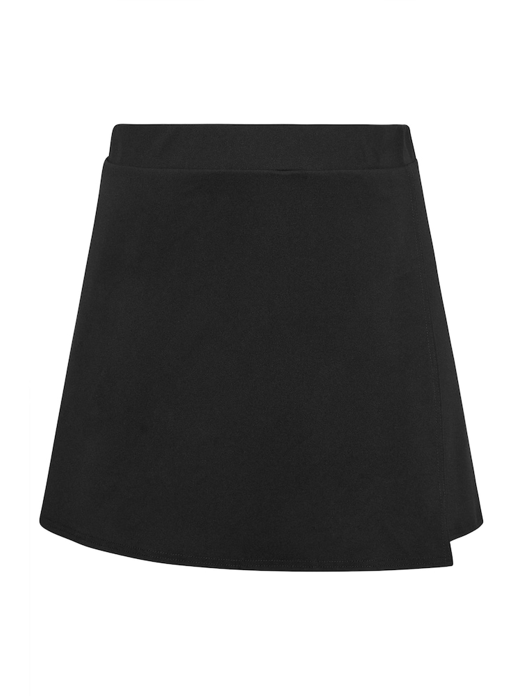 Yours Curve Black Scuba Skort - Image 4 of 4