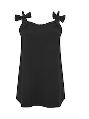 Yours Curve Black Limited Collection Curve Bow Detail Cami Top - Image 5 of 5