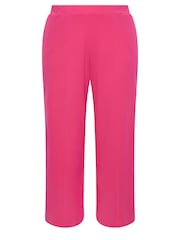 Yours Curve Pink Wide Leg Trousers - Image 5 of 5