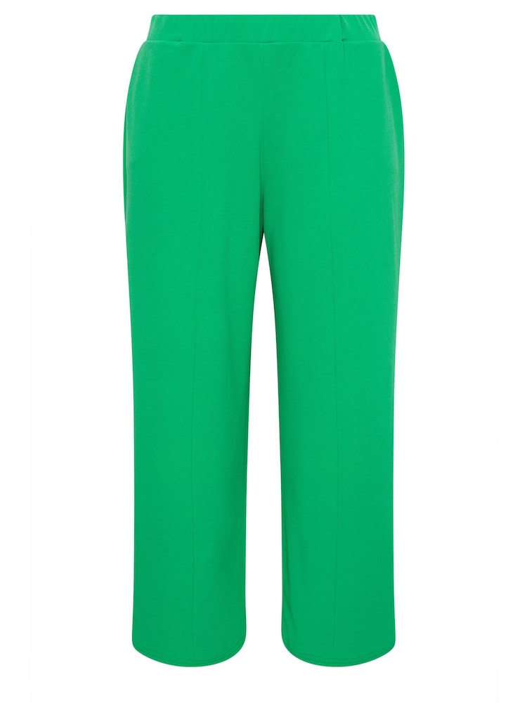 Yours Curve Green Wide Leg Trousers - Image 6 of 6 Yours Curve Green Wide Leg Trousers - Image 6 of 6