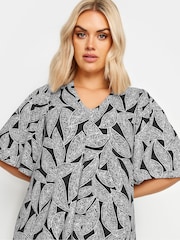 Musta - Yours Curve Angel Sleeve Pleat Swing T-paita - Kuva 4 / 5