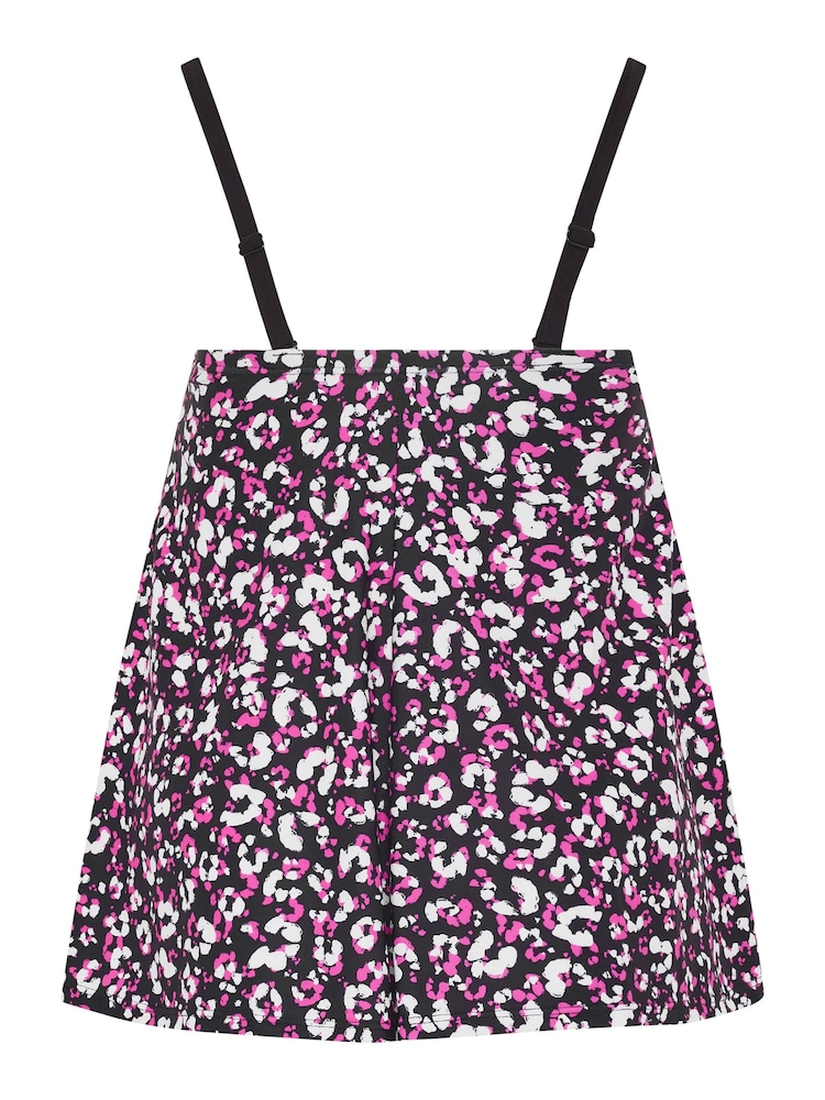 Yours Curve Pink A-Line Tankini - Image 6 of 6