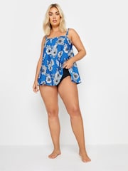 Yours Curve Blue A-Line Tankini - Image 2 of 6