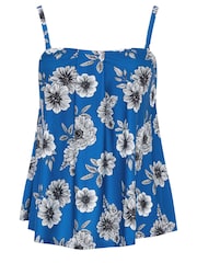 Yours Curve Blue A-Line Tankini - Image 5 of 6