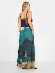 Long Tall Sally Blue Blurred Ombre Strappy Midaxi Dress - Image 3 of 5