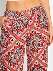 Long Tall Sally Brown Tile Satin Trousers - Image 5 of 6