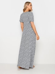 Long Tall Sally Blue Ditsy Wrap Maxi Dress - Image 3 of 5