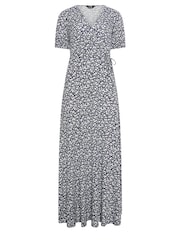 Long Tall Sally Blue Ditsy Wrap Maxi Dress - Image 5 of 5
