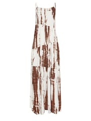 Rochie midaxi cu bretele Long Tall Sally model vopsit - Imaginea 6 din 6