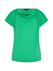 Long Tall Sally Green Textured Cowl Neck Top - Image 5 of 5