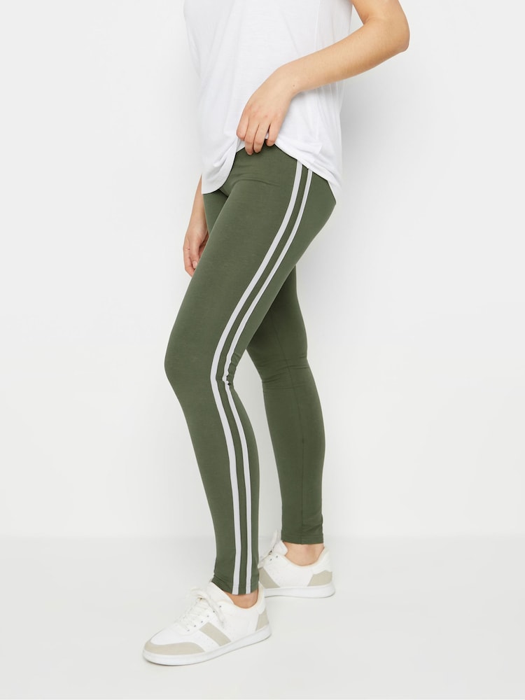 Verde - Leggings con rayas en los laterales de Long Tall Sally - Imagen 2 de 5