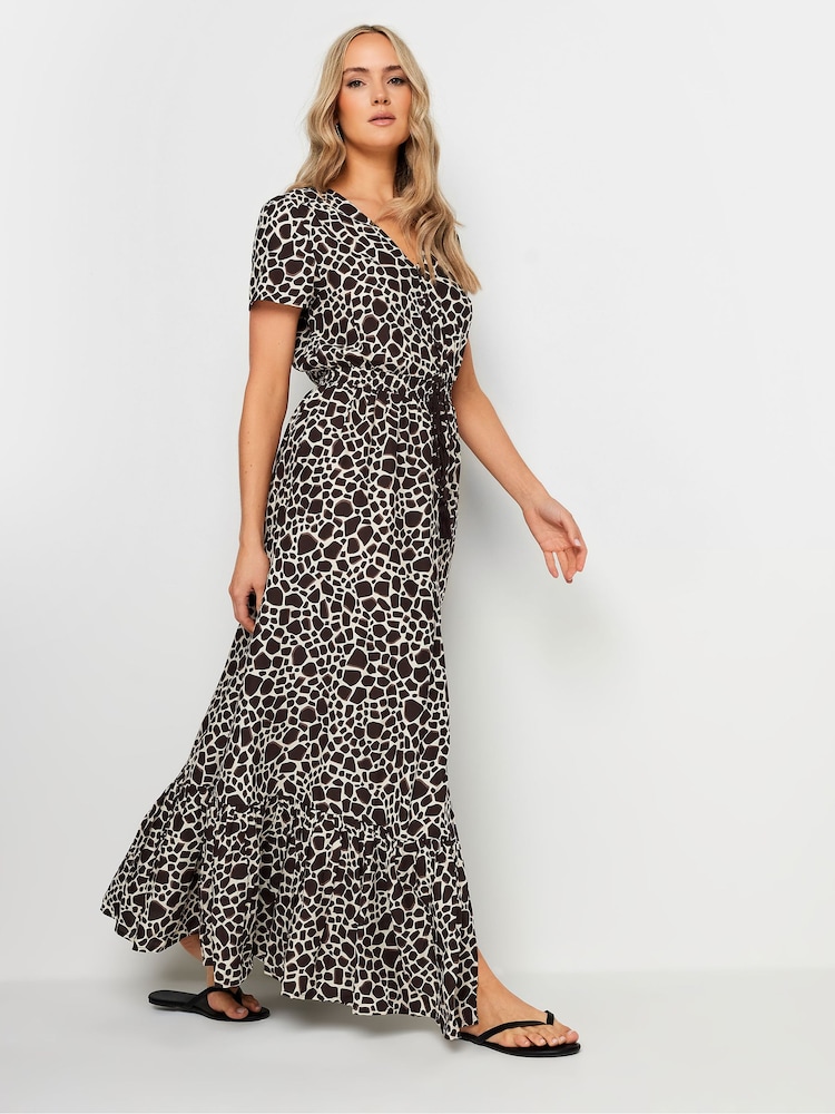 Long Tall Sally Natural Brown Animal Maxi Dress - Image 2 of 6
