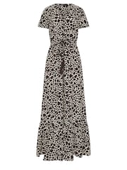 Long Tall Sally Natural Brown Animal Maxi Dress - Image 6 of 6
