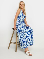 M&Co Blue Petite Twist Front Maxi Dress - Image 2 of 5