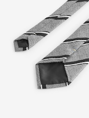 Grey Stripe Silk Design Tie - Image 3 of 3