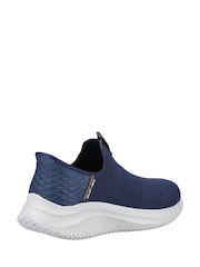 Skechers Blue Ultra Flex 3.0 Smooth Step Wide Fit Trainers - Image 2 of 5