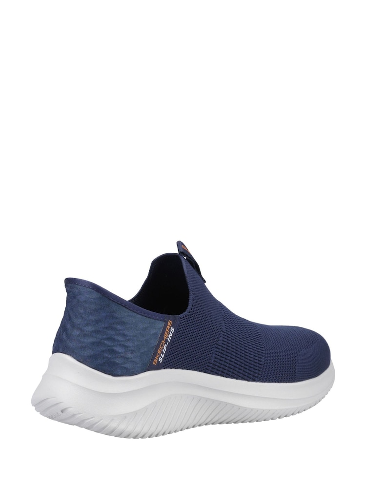 Skechers Blue Ultra Flex 3.0 Smooth Step Wide Fit Trainers - Image 2 of 5