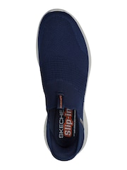 Skechers Blue Ultra Flex 3.0 Smooth Step Wide Fit Trainers - Image 5 of 5