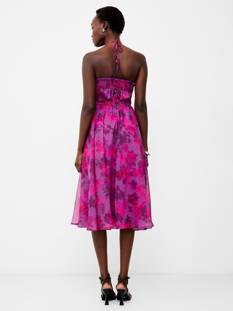 French Connection Pink Arla Hallie Crinkle Dress - Image 2 of 4 French Connection Pink Arla Hallie Crinkle Dress - Image 2 of 4