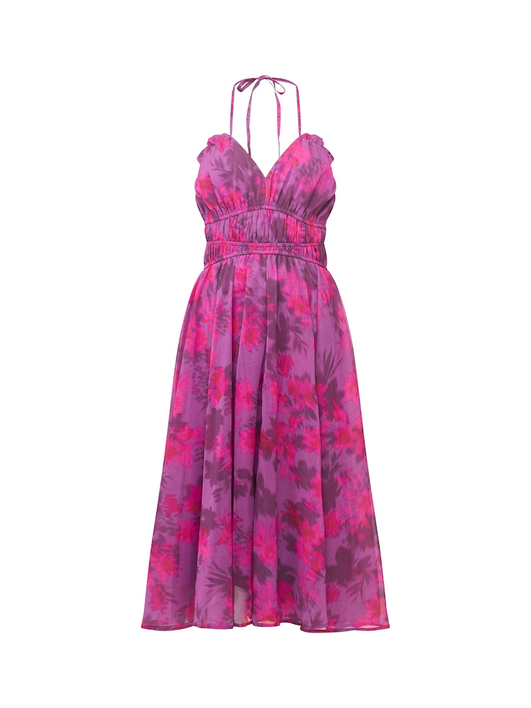 French Connection Pink Arla Hallie Crinkle Dress - Image 4 of 4 French Connection Pink Arla Hallie Crinkle Dress - Image 4 of 4